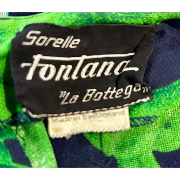 Rare 1960s Sorelle Fontana “La Bottega” Couture 2-Piece Set| Swiss-Made | Sz 14 - Picture 3 of 12